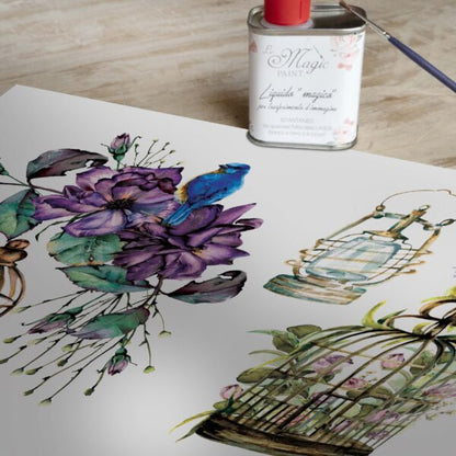 Stampa Trasferibile "PRIMAVERA, JARDIN DE PROVENCE" 28X40 cm