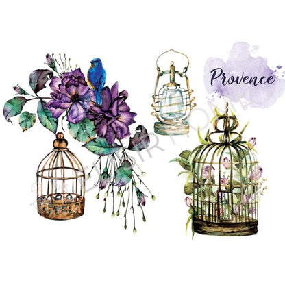 Stampa Trasferibile "PRIMAVERA, JARDIN DE PROVENCE" 28X40 cm