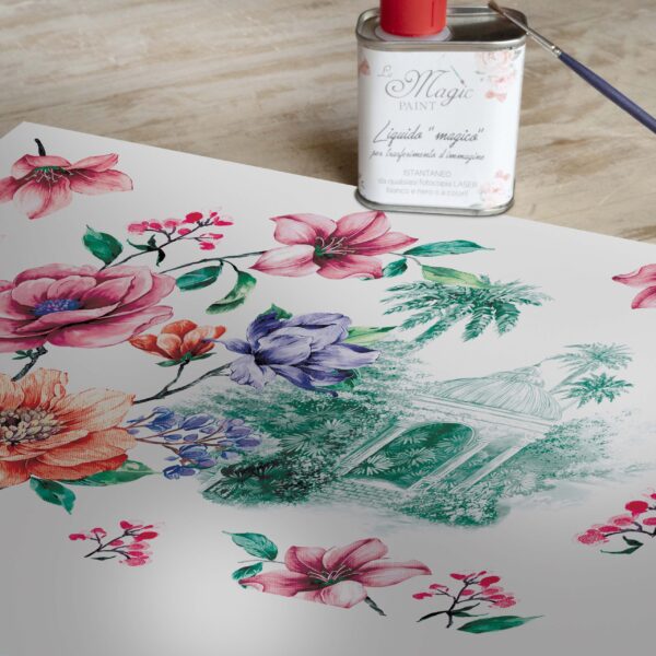 Stampa Trasferibile "PRIMAVERA, TOILE DE JOUY FLEURI" 28X40 cm