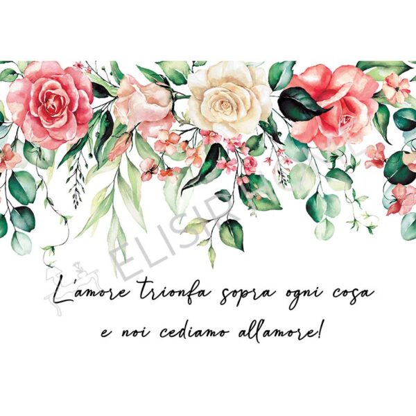 Stampa Trasferibile "PRIMAVERA, TRIONFO D'AMORE" 28X40 cm