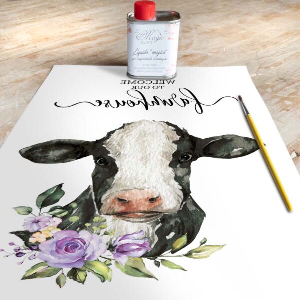 Stampa Trasferibile "PRIMAVERA, WELCOME FARMHOUSE" 28X40 cm